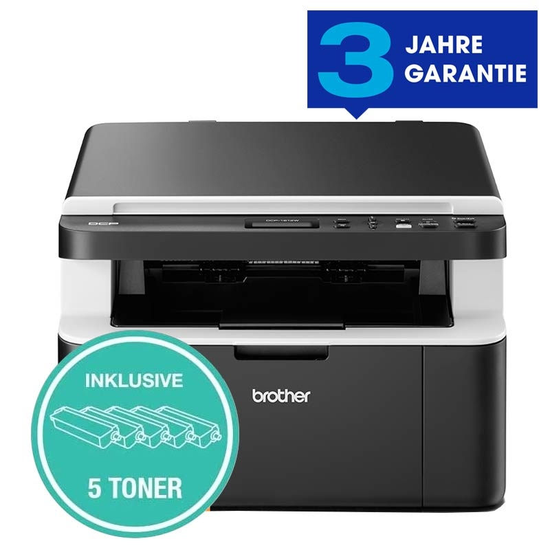 Brother DCP-1612WB 3in1 Multifunktionsdrucker Bundle inkl 5 Toner 