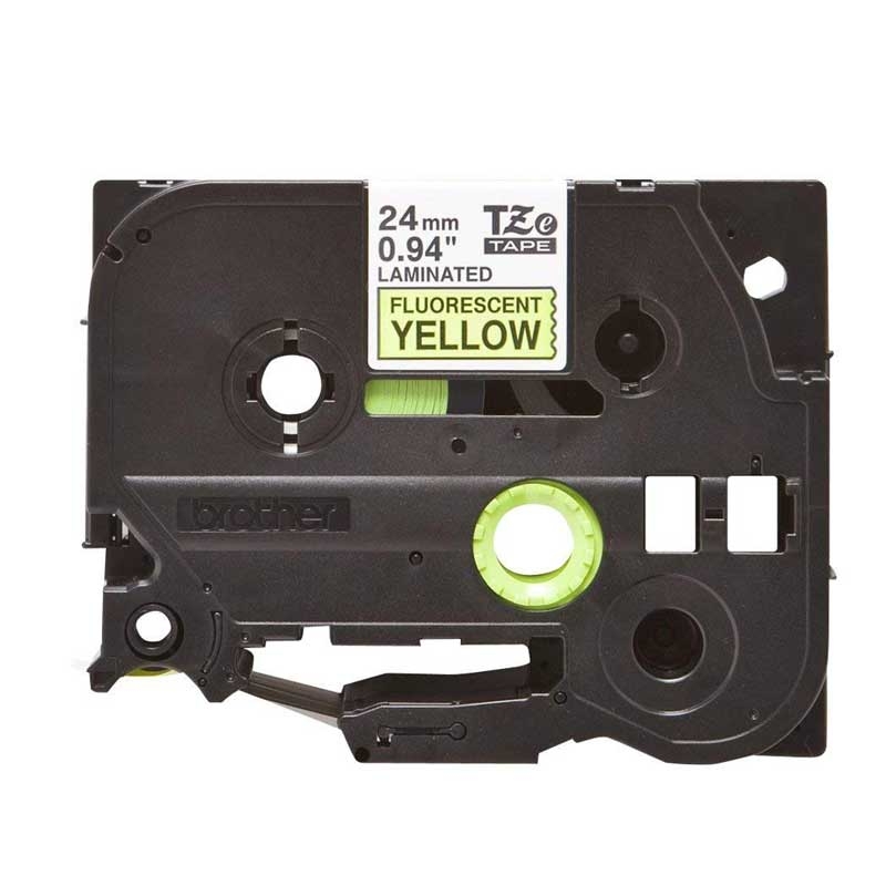 Brother TZE-C51 P-Touch schwarz auf neon gelb 24mm