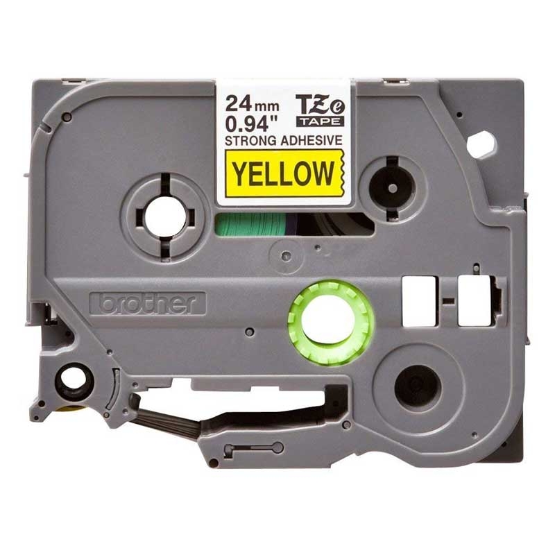 Brother TZE-S651 P-Touch schwarz auf gelb 24mm extra stark klebend