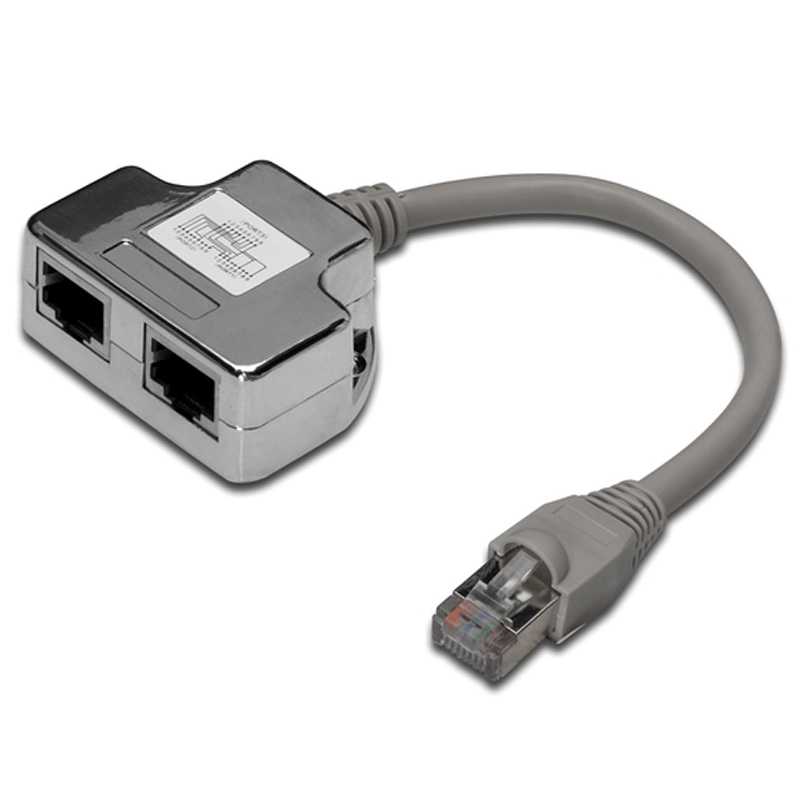 Digitus T-Adapter RJ45 CAT5e 19cm