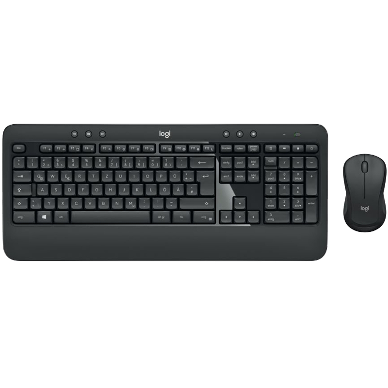 Logitech MK540 Kabelloses Tastatur-Maus-Set schwarz