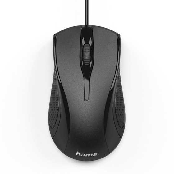 Hama Optische 3-Tasten-Maus "MC-200", kabelgebunden, schwarz