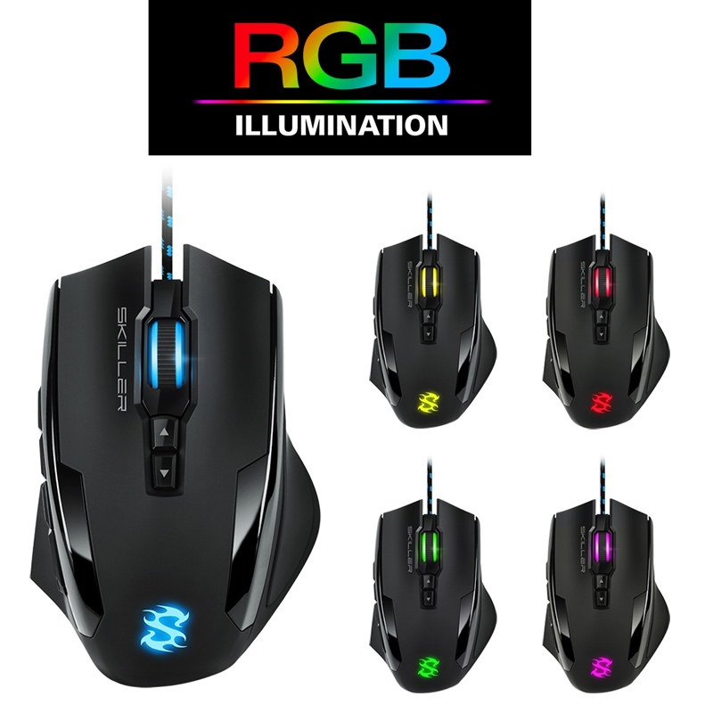 Sharkoon Skiller SGM1 Gaming Maus mit Makrotasten