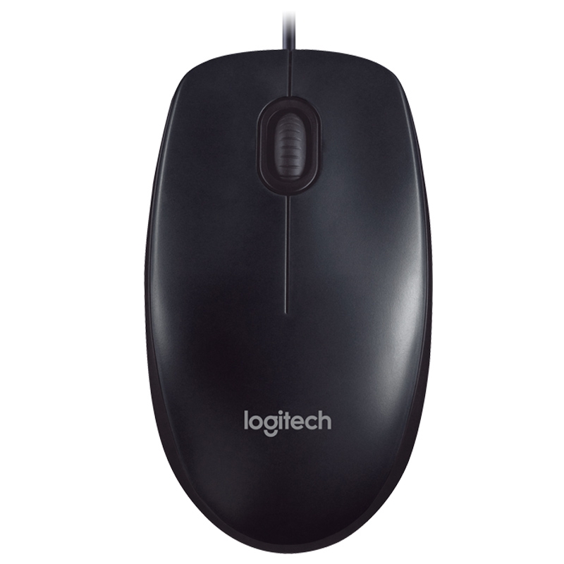 Logitech Logi M90 USB Maus schwarz kabelgebunden