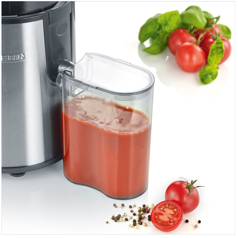 Severin ES 3566 Entsafter (400 W, mit 500 ml Saftbehälter) schwarz/edelstahl