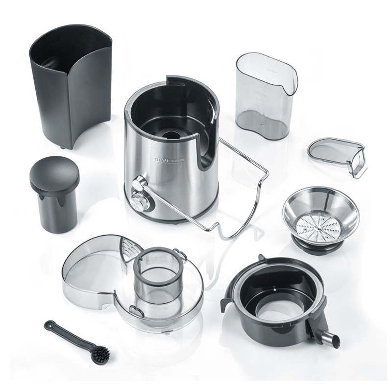 Severin ES 3566 Entsafter (400 W, mit 500 ml Saftbehälter) schwarz/edelstahl