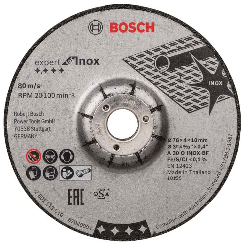 Bosch Schruppscheibe Expert for Inox 76x4x10mm