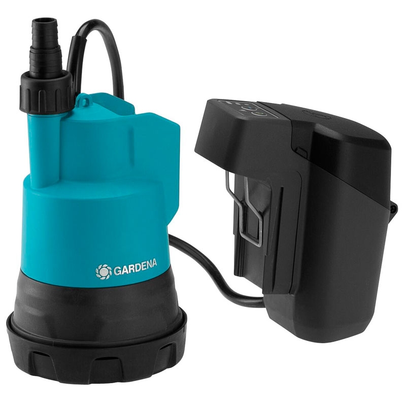 GARDENA 14600-66 Akku-Klarwasser-Tauchpumpe 2000/2 18V P4A solo