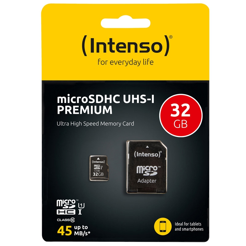 Intenso Micro SDHC 32GB Class 10 Speicherkarte