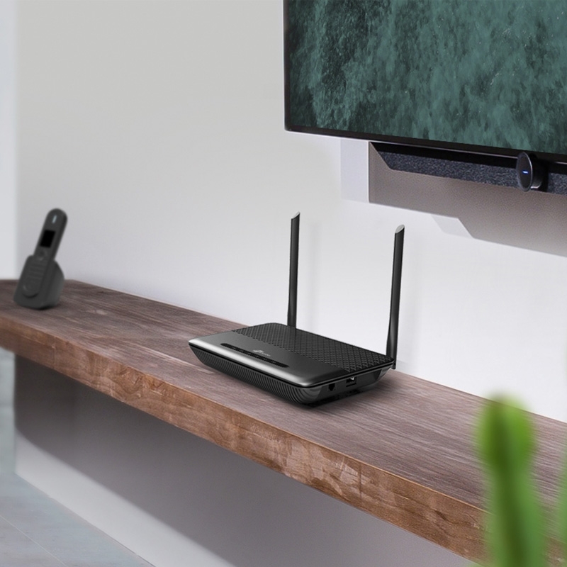 TP-Link TD-W9960v WLAN Telefonie VDSL DSL Modem Router schwarz