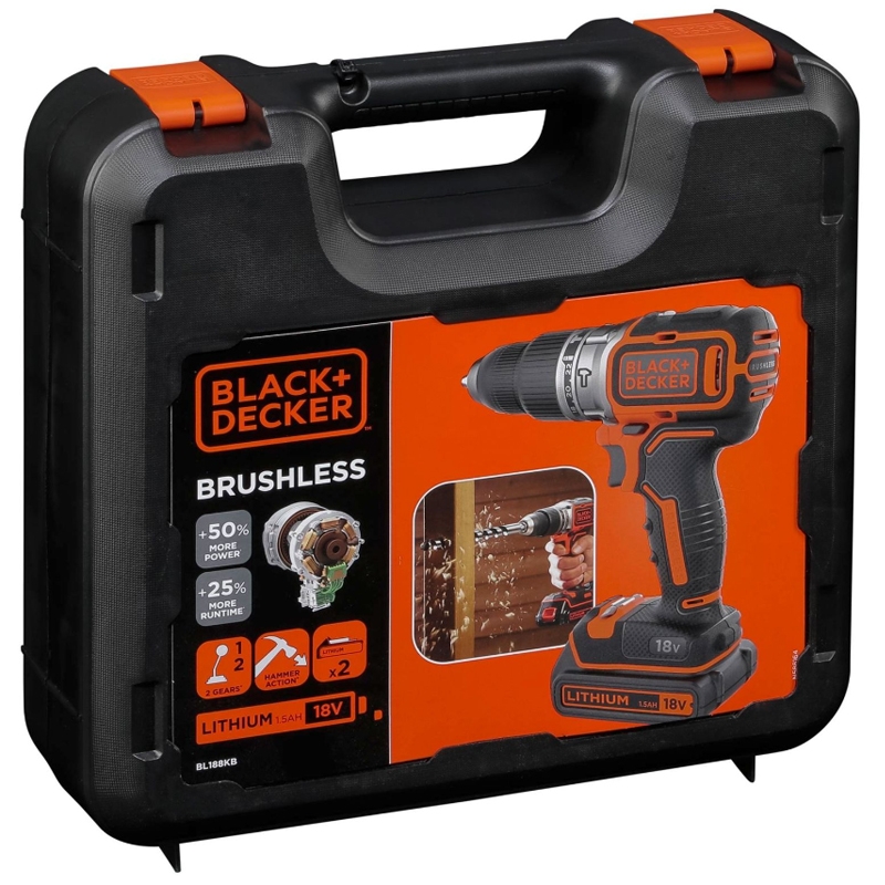 Black & Decker BL188KB-QW Akku-Schlagbohrschrauber