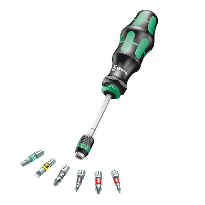 Wera Kraftform Kompakt 20 Kombi-Schrauber mit 6 Bits
