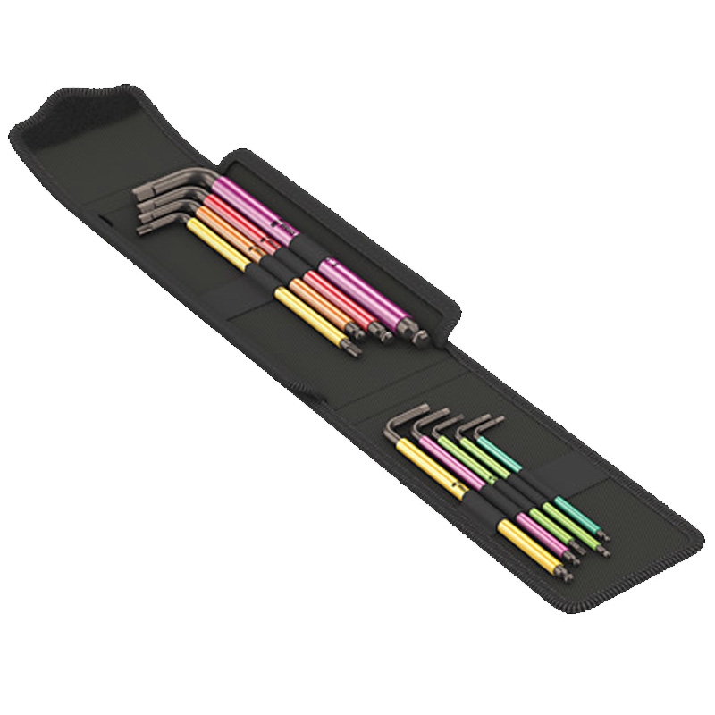 Wera Bicycle Set 4 - Fahrrad-Werkzeug-Set, Inbusschlüssel-Satz, 9-teilig