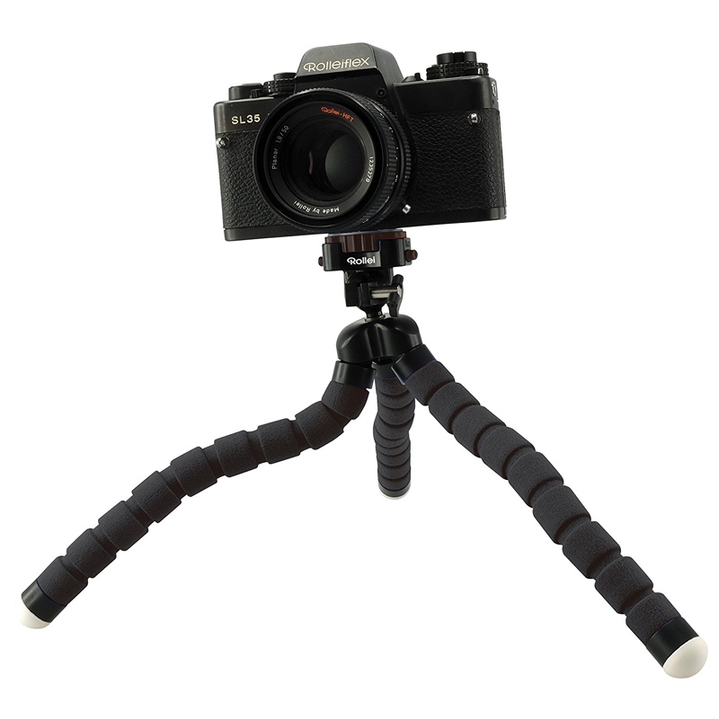 Rollei Monkey Pod - Biegsames Mini Stativ mit flexiblen Beinen schwarz