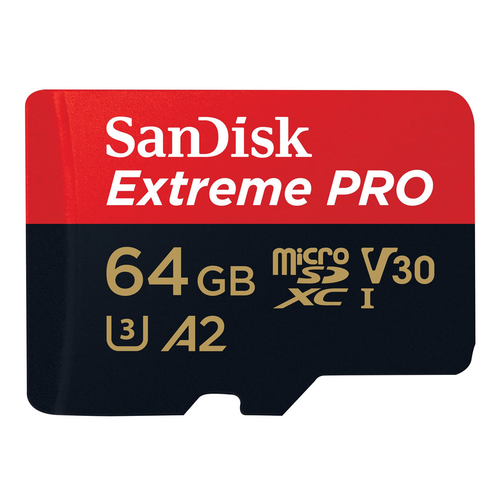 SanDisk Extreme PRO microSDXC Speicherkarte 64GB inkl. SD-Adapter