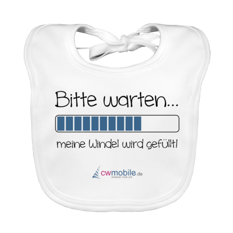 Baby Bio-Lätzchen mit Aufdruck