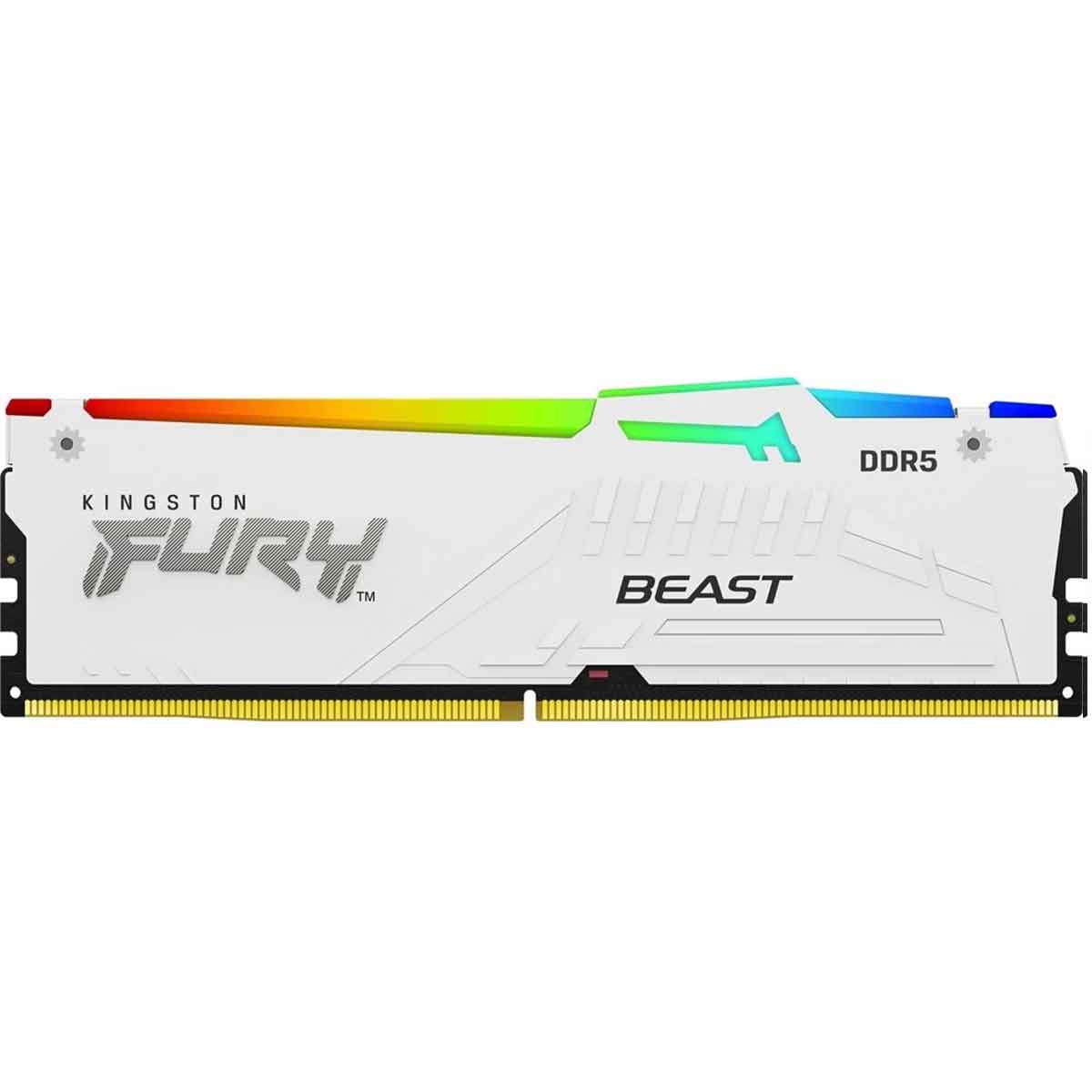 Kingston FURY Beast RGB EXPO 64GB DDR5-6400 CL32 Arbeitsspeicher weiß