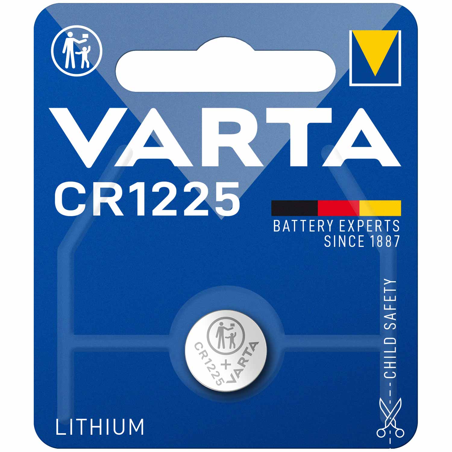 Varta CR1225 Lithium Knopfzelle 3V
