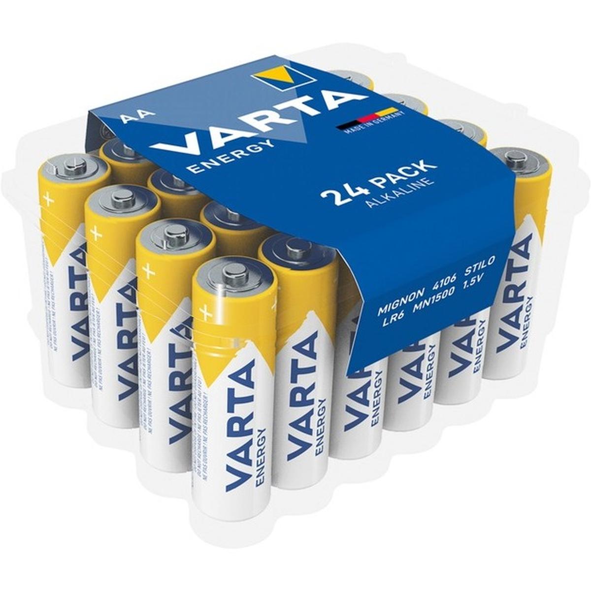 Varta Energy AA Batterien 24 Stück