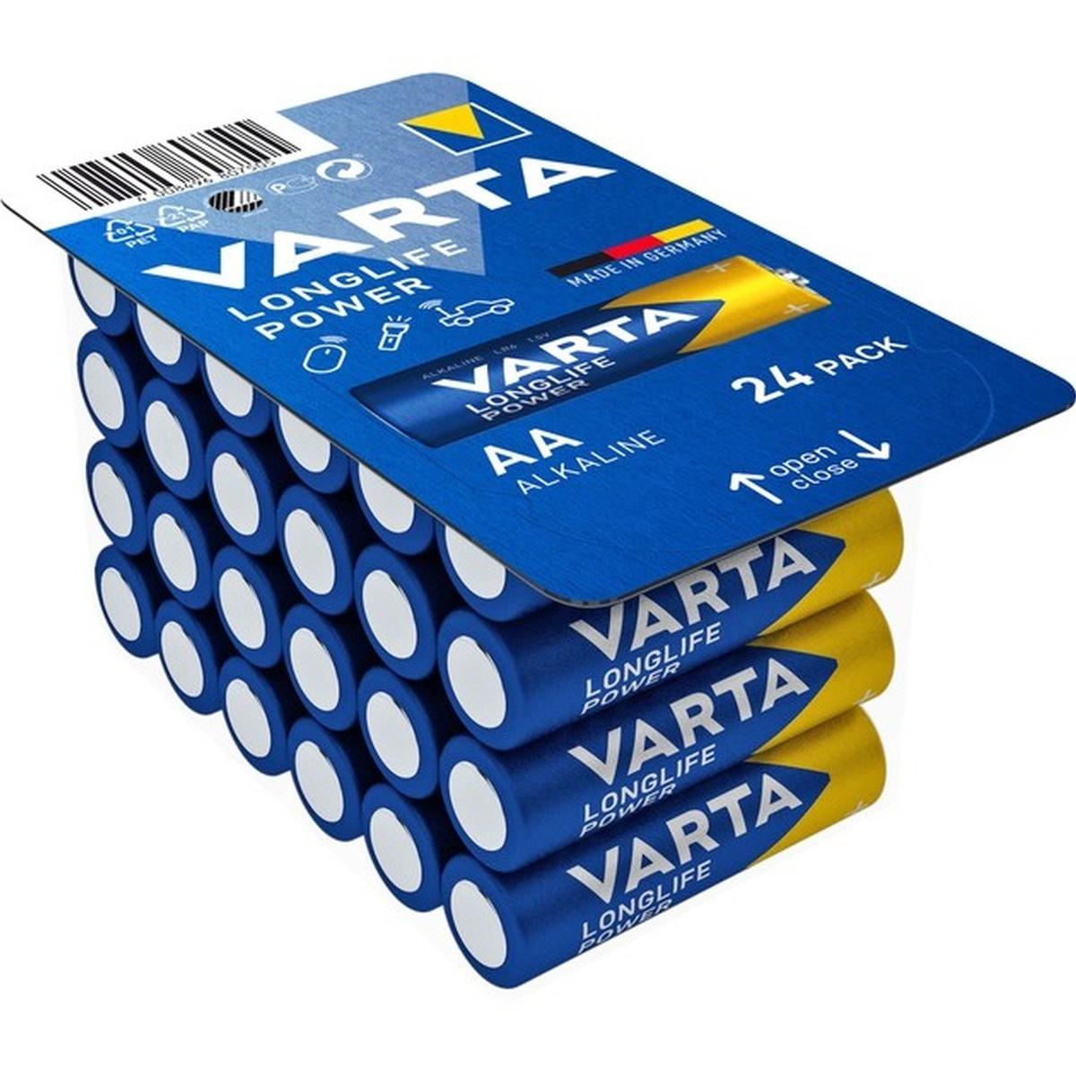 Varta Longlife Power AA Batterien 24 Stück