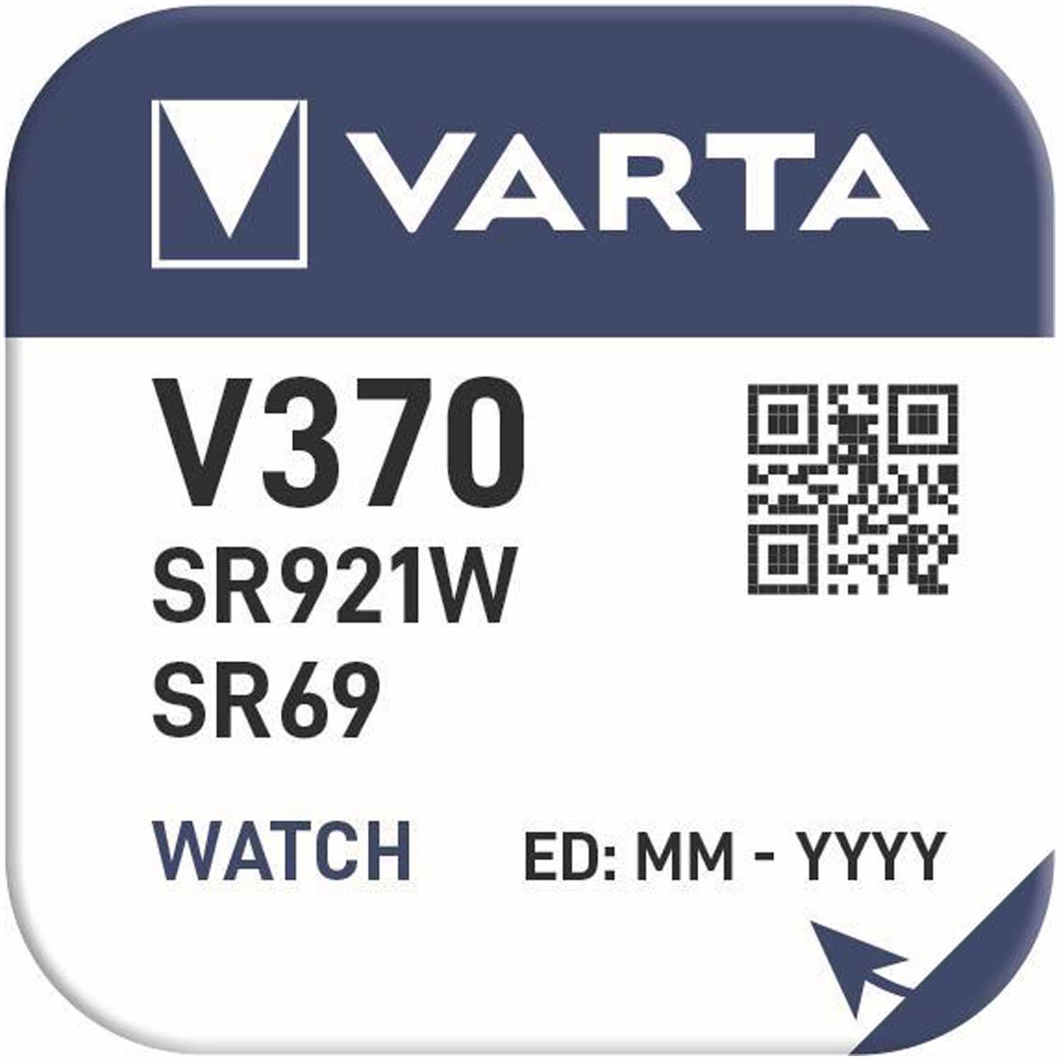 Varta V370/SR69 Silver Knopfzelle 1,55V 30mAh