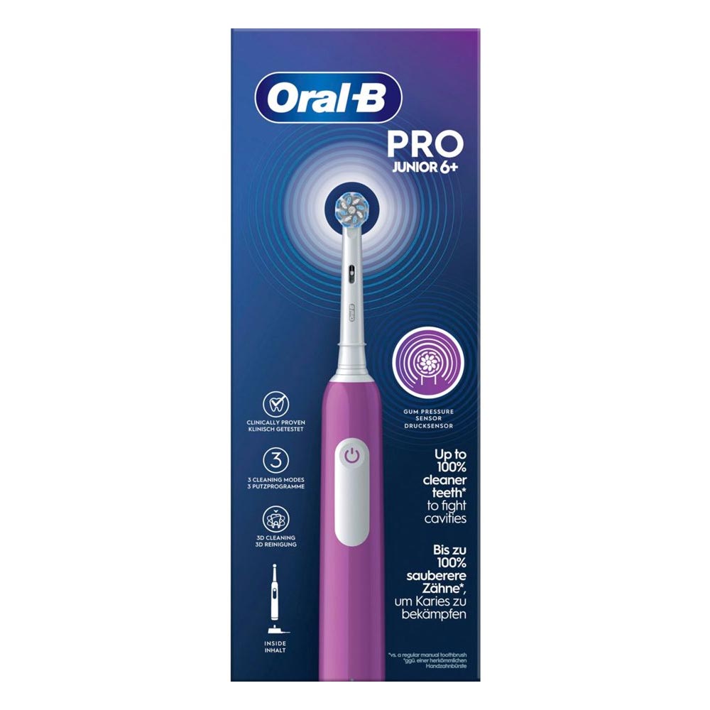 Oral-B Pro Junior Elektrische Zahnbürste lila