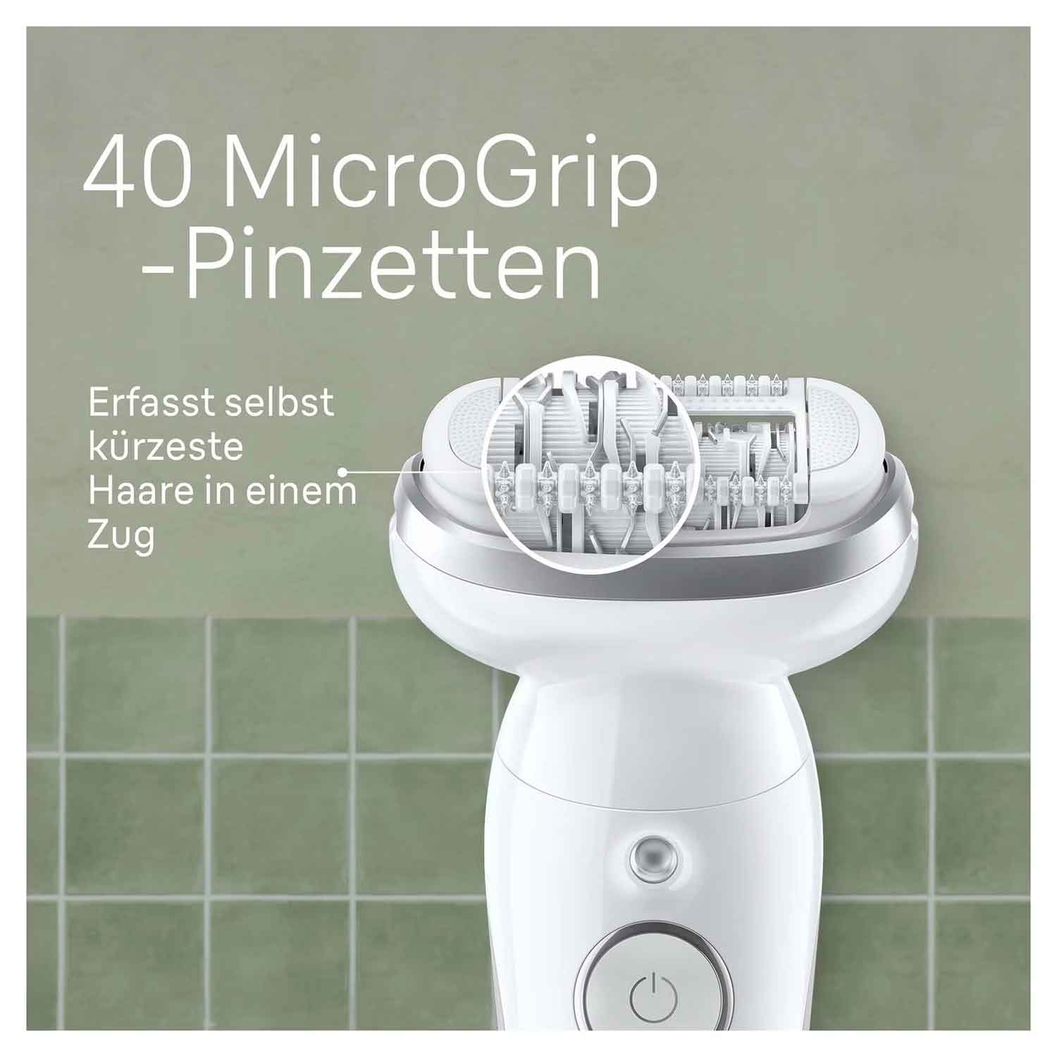 Braun Silk-épil 9 9-011 Epilierer weiß/silber