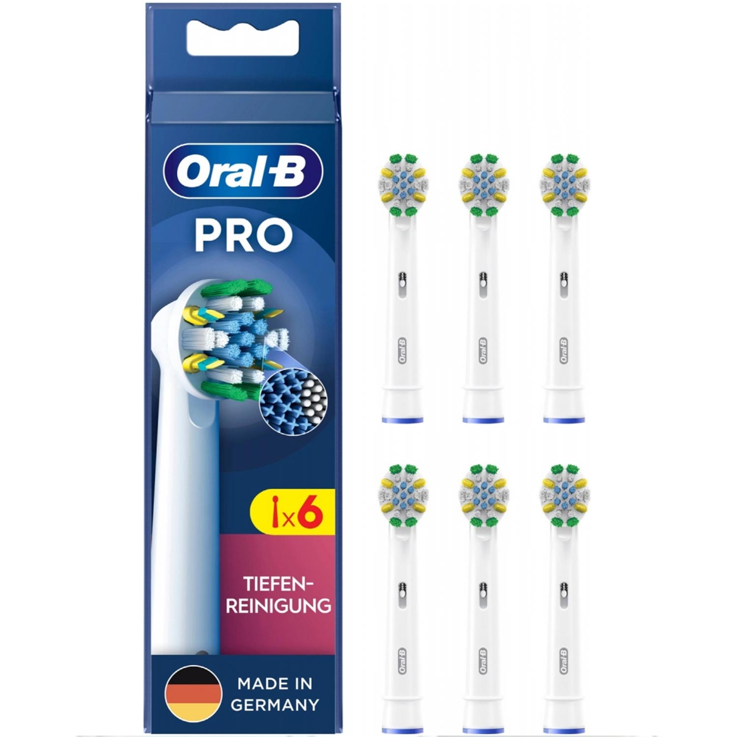 Oral-B Pro Tiefenreinigung Aufsteckbürsten 6er-Pack