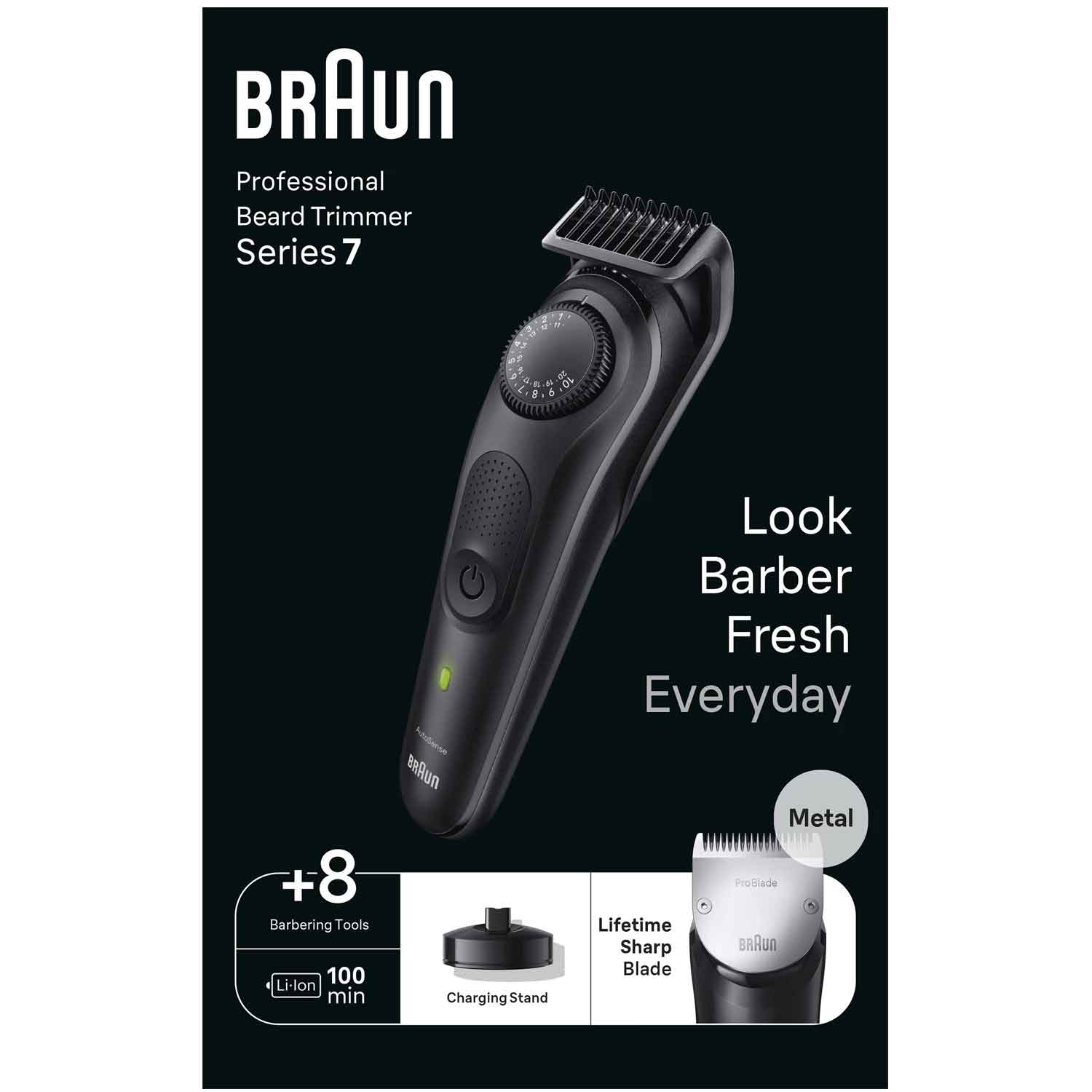 Braun BT7440 Barttrimmer schwarz