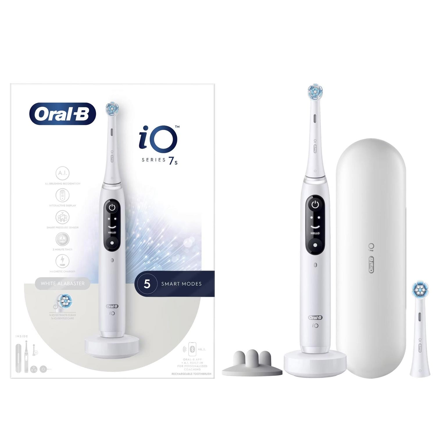 Oral-B iO Series 7S Elektrische Zahnbürste weiß