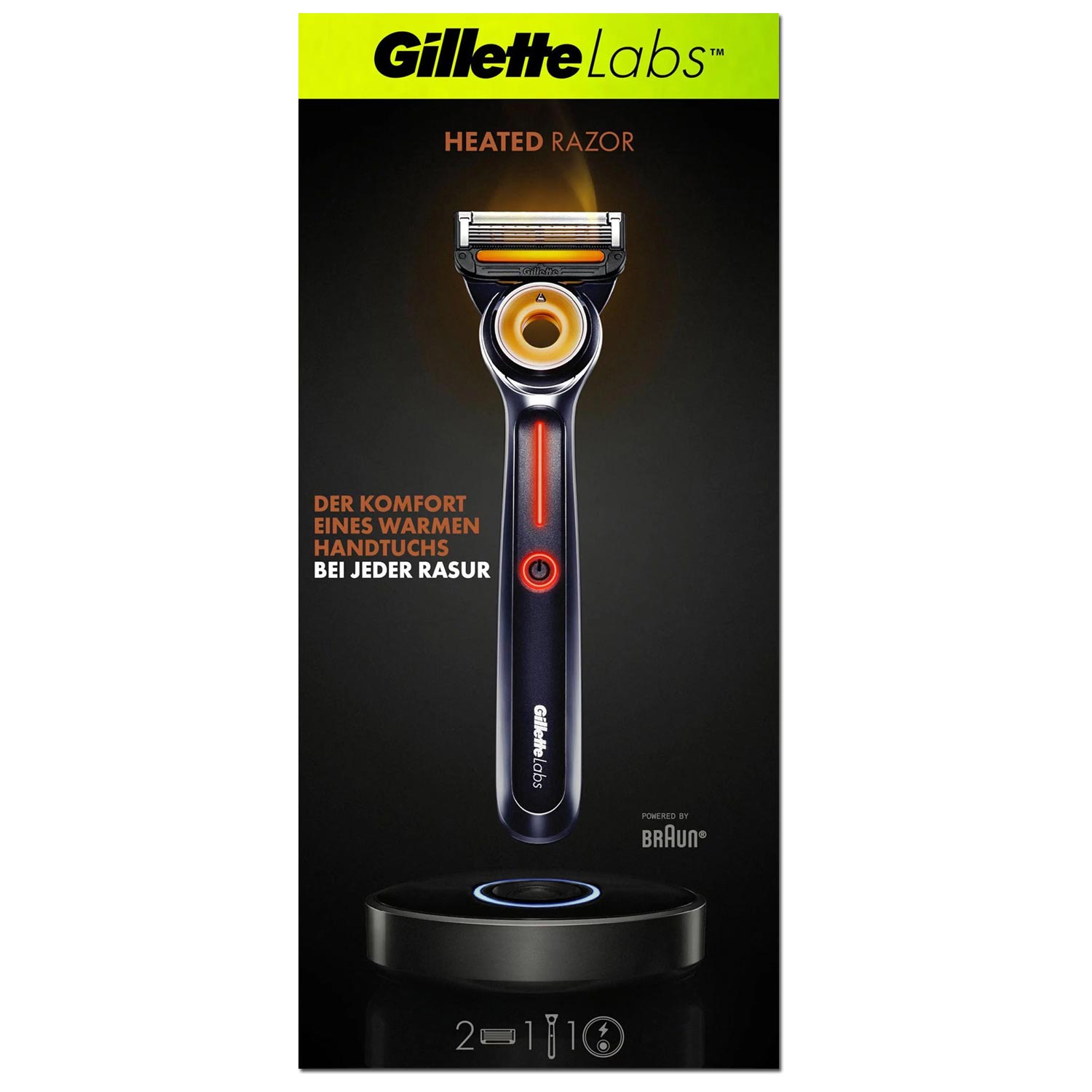 Gillette Labs Heated Nassrasierer mit Reinigungs-Element