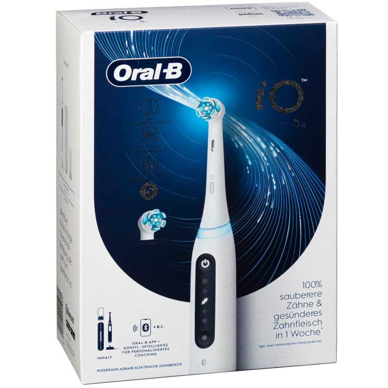 Oral-B iO Series 5 elektrische Zahnbürste weiß