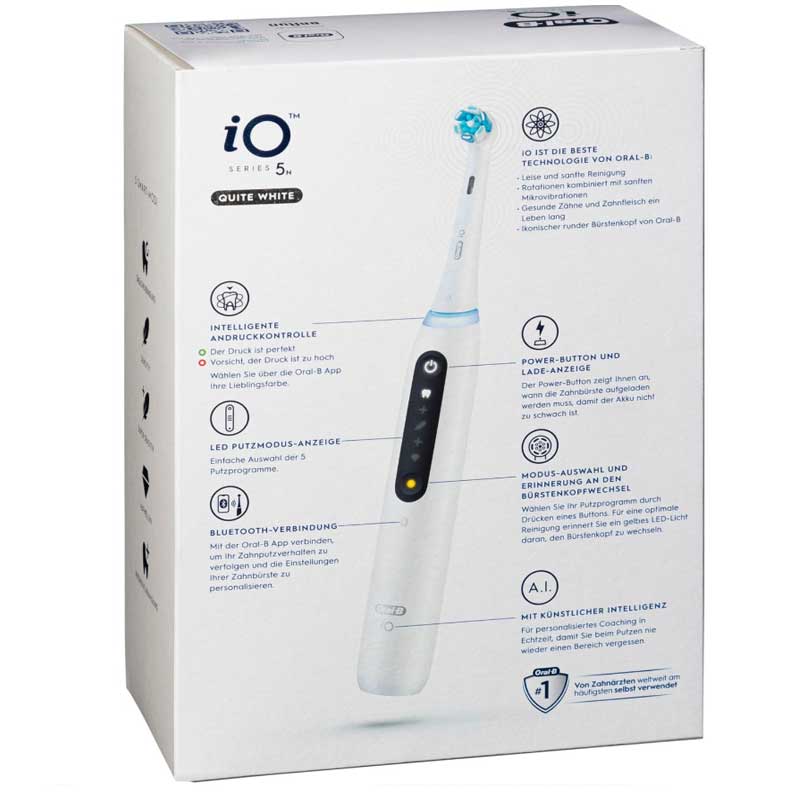 Oral-B iO Series 5 elektrische Zahnbürste weiß
