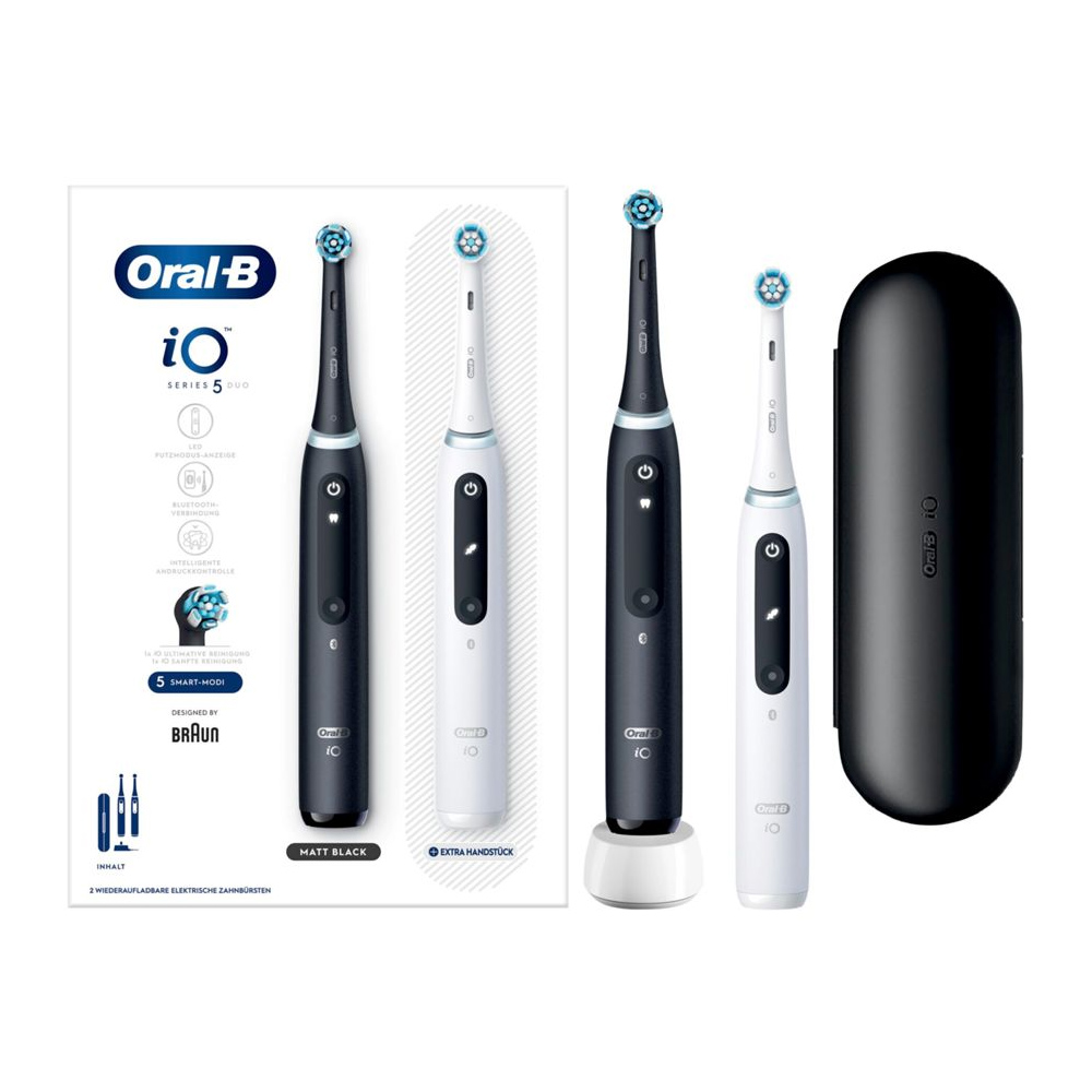 Oral-B iO Series 5 Duo elektr. Zahnbürste schwarz/weiß