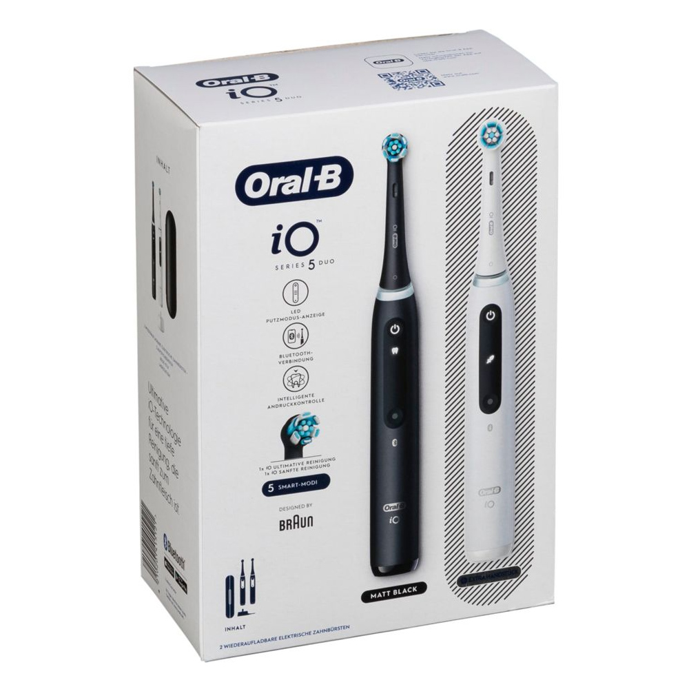 Oral-B iO Series 5 Duo elektr. Zahnbürste schwarz/weiß