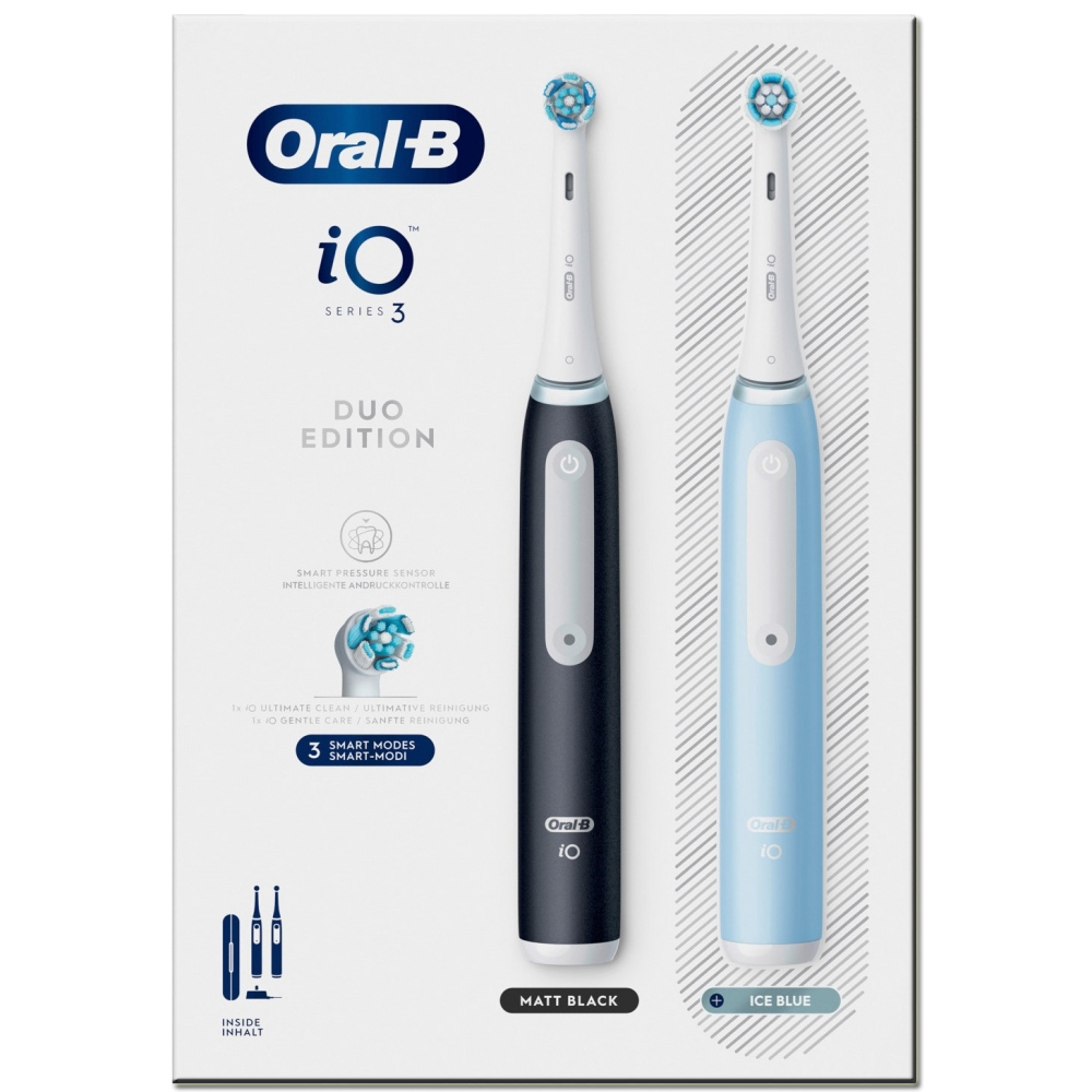 Oral-B iO Series 3 Duo elektr. Zahnbürste black/blue