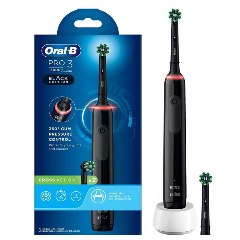 Oral-B PRO 3 3000 Elektrische Zahnbürste schwarz