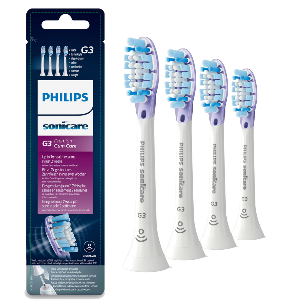 Philips Sonicare HX9054/17 G3 Gum Care Schallzahnbürstenköpfe weiß 4er
