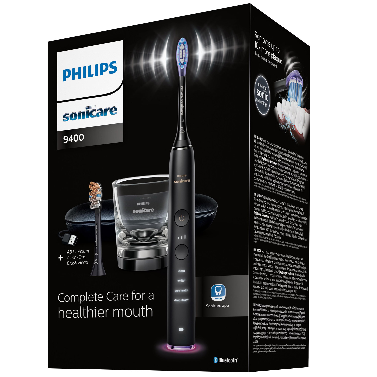 Philips HX9917/89 Sonicare DiamondClean Smart 9400 elektrische Zahnbürste schwarz