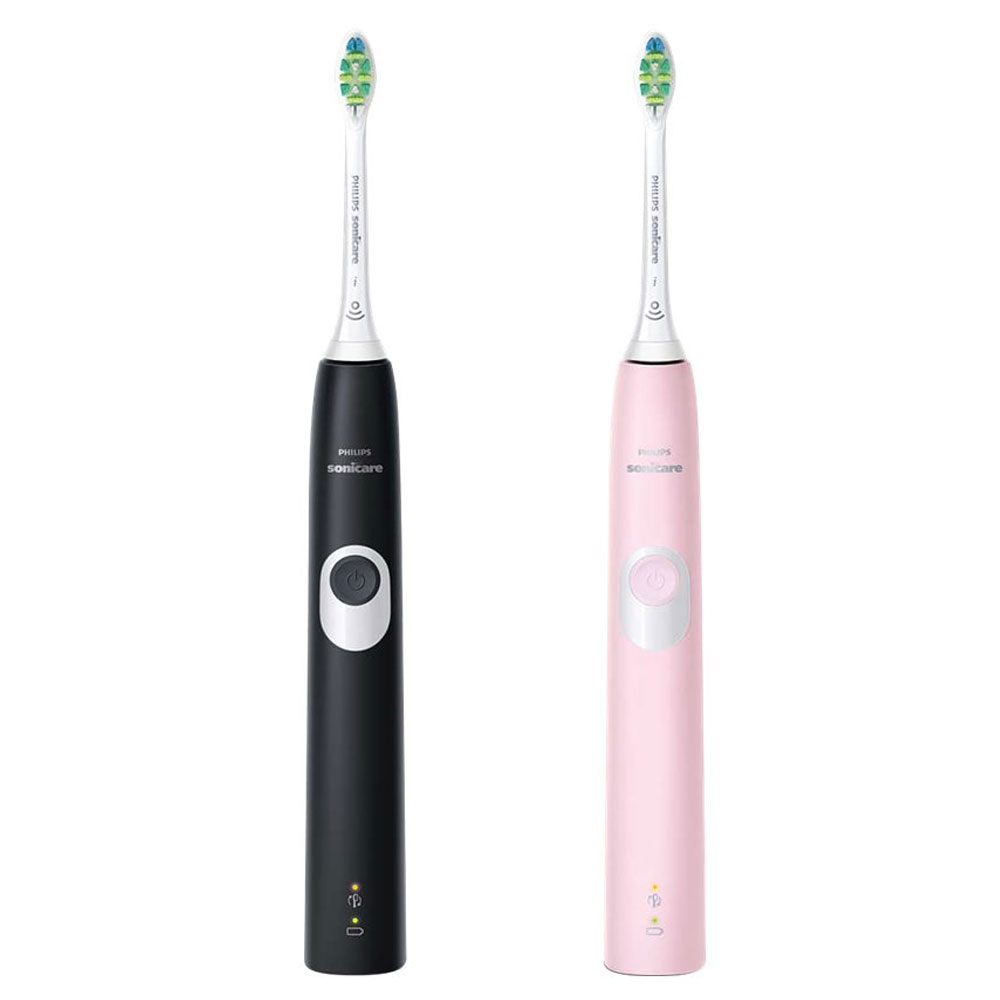 Philips Sonicare ProtectiveClean 4300 HX6800/35 elektrische Zahnbürste Duo schwarz/pink