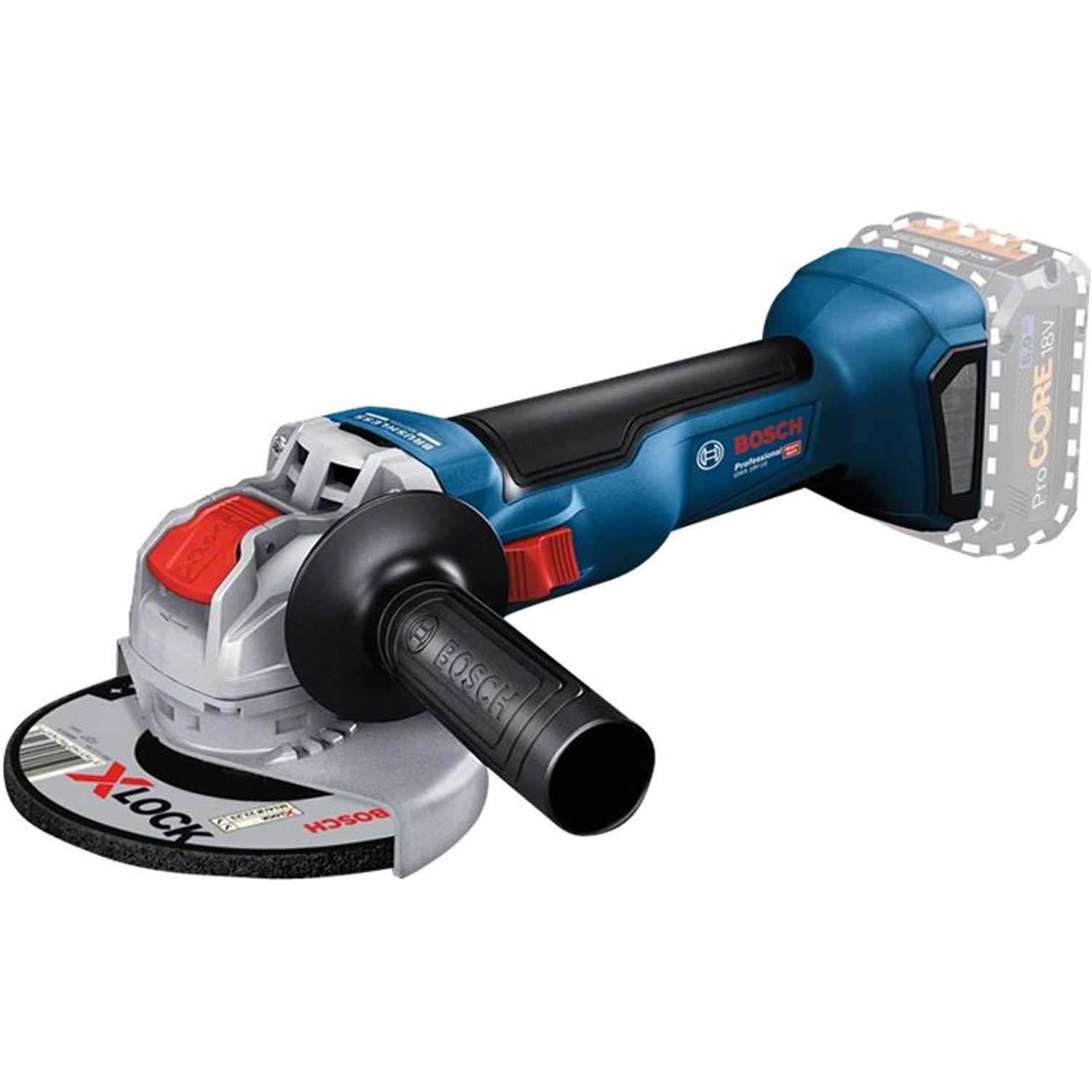 Bosch GWX 18V-10 Akku-Winkelschleifer mit X-LOCK
