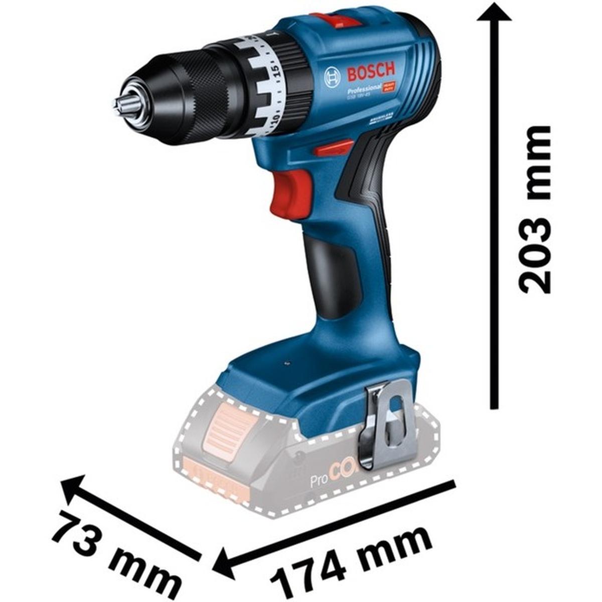 Bosch GSB 18V-45 Professional 18V System Akku-Schlagbohrschrauber