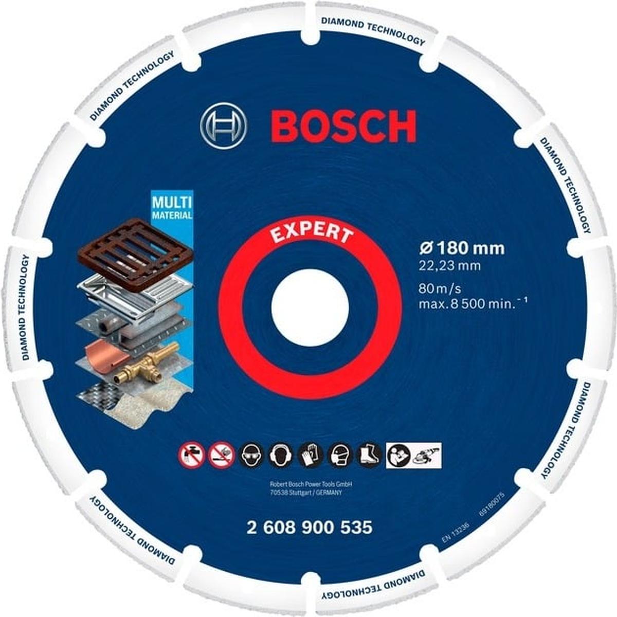 Bosch 2608900535 Diamanttrennscheibe M14 (Ø 180 mm, 22,23 mm Bohrung)