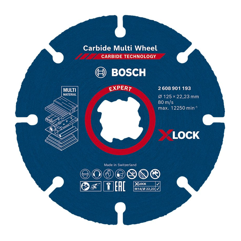 Bosch Expert Carbide Multi Wheel X-LOCK Trennscheibe (Ø 125 mm)