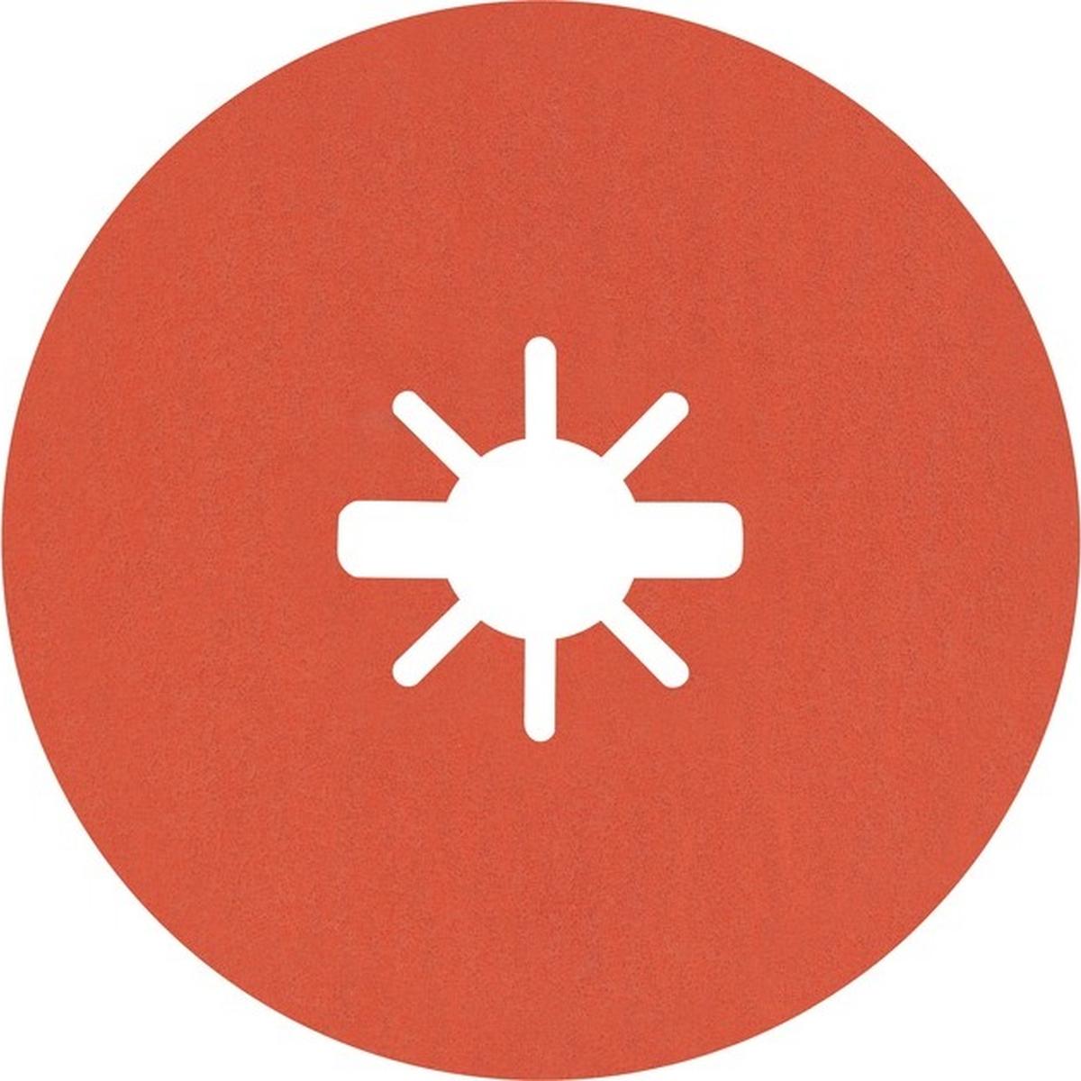 Bosch Expert R782 Prisma Ceramic X-LOCK Fiberscheiben 25 Stück (Ø 125 mm, Körnung 120)