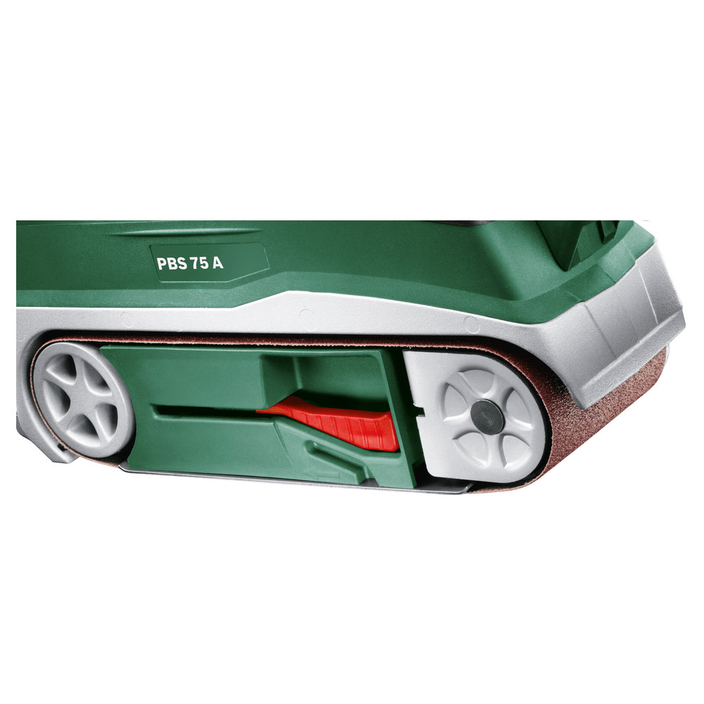 Bosch PBS 75 A Bandschleifer 710W (76 x 165 mm Schleiffläche, mit K 80 Schleifband)