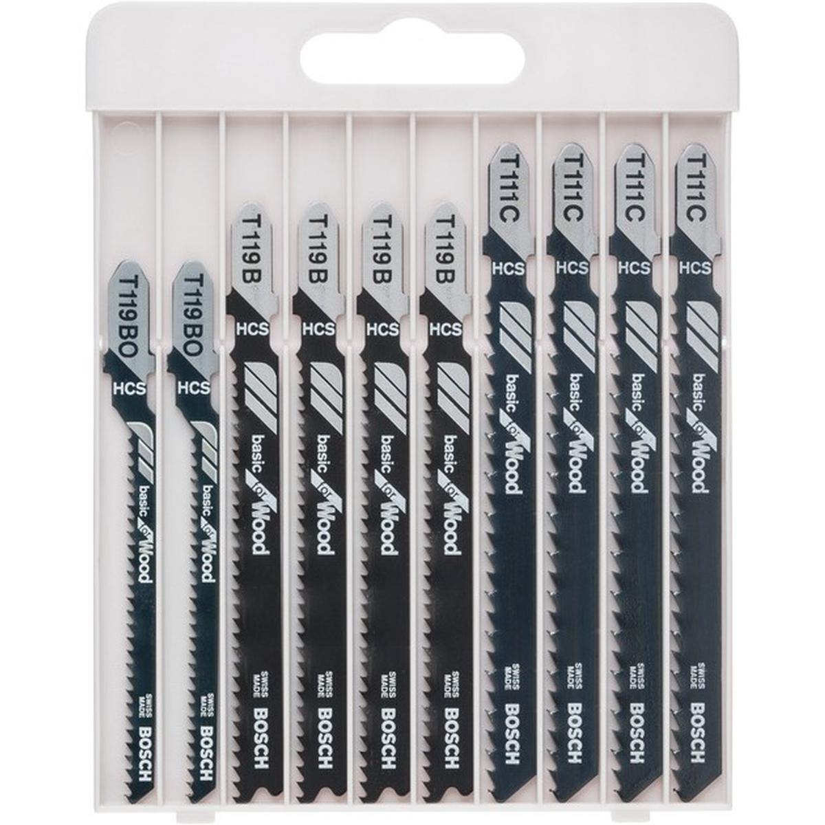 Bosch Professional Basic for Wood Stichsägeblatt Set 10-teilig