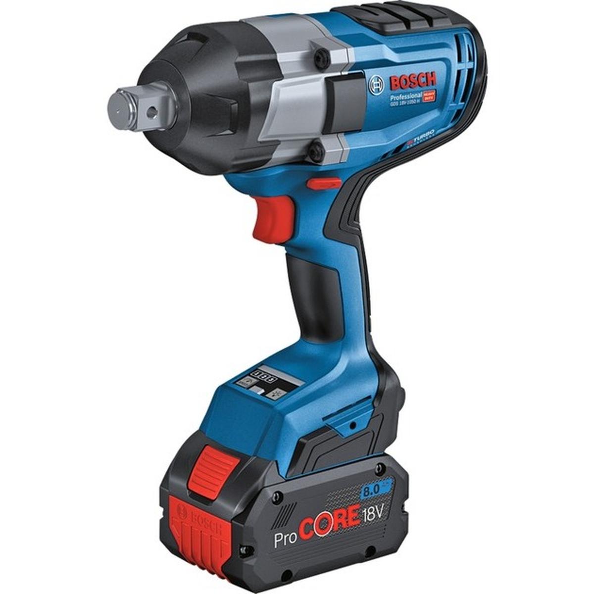 Bosch Professional BITURBO GDS 18V-1050 H Akku Drehschlagschrauber 18V (2x ProCORE 5,5Ah)
