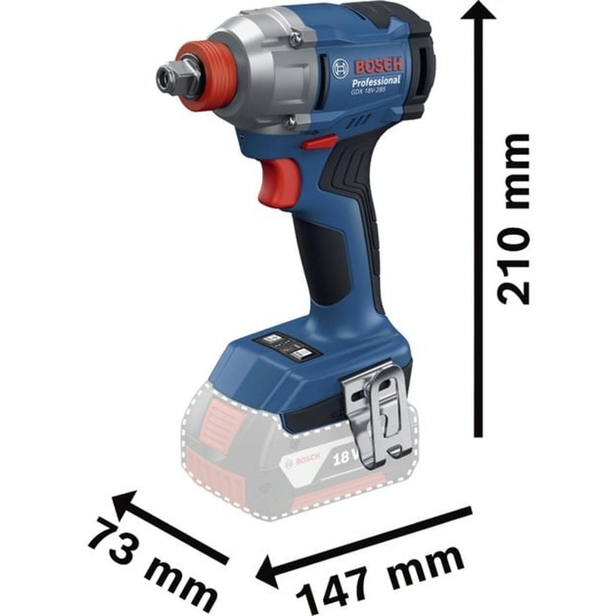 Bosch Professional GDX 18V-285 Akku-Drehschlagschrauber 18V