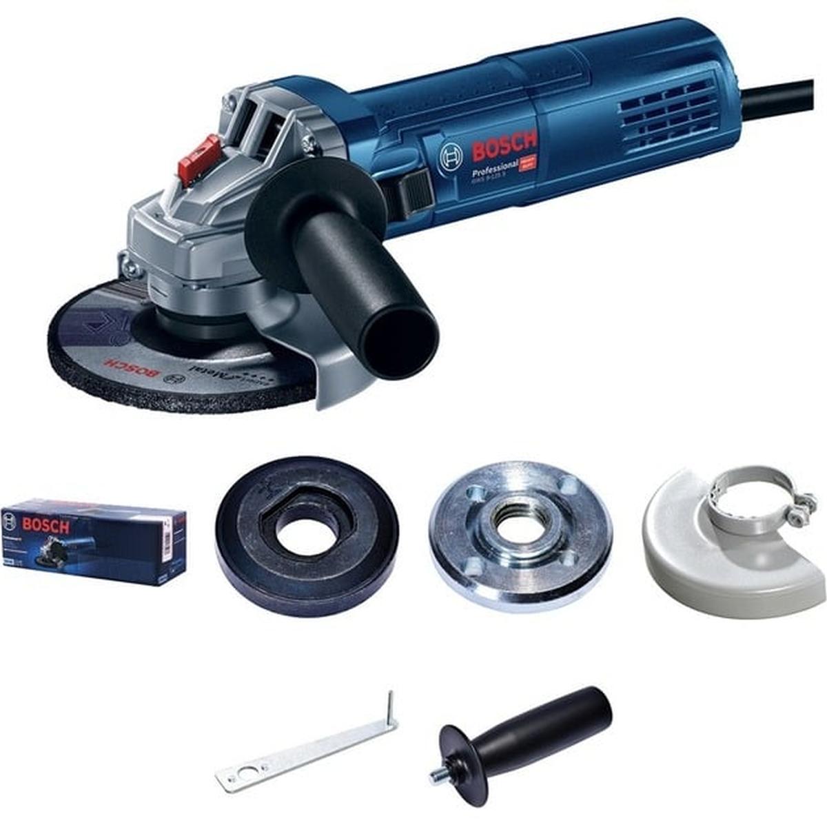 Bosch Professional GWS 9-125 S Winkelschleifer 900W (2800-11000 min-1, mit Zubehör)